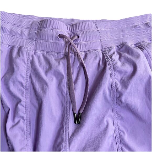 Crz‎ Yoga Pants Women’s M Purple Drawstring Stretch Athleisure Cropped High Rise - Picture 3 of 4